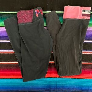 2 pairs of Pink leggings. Size extra small